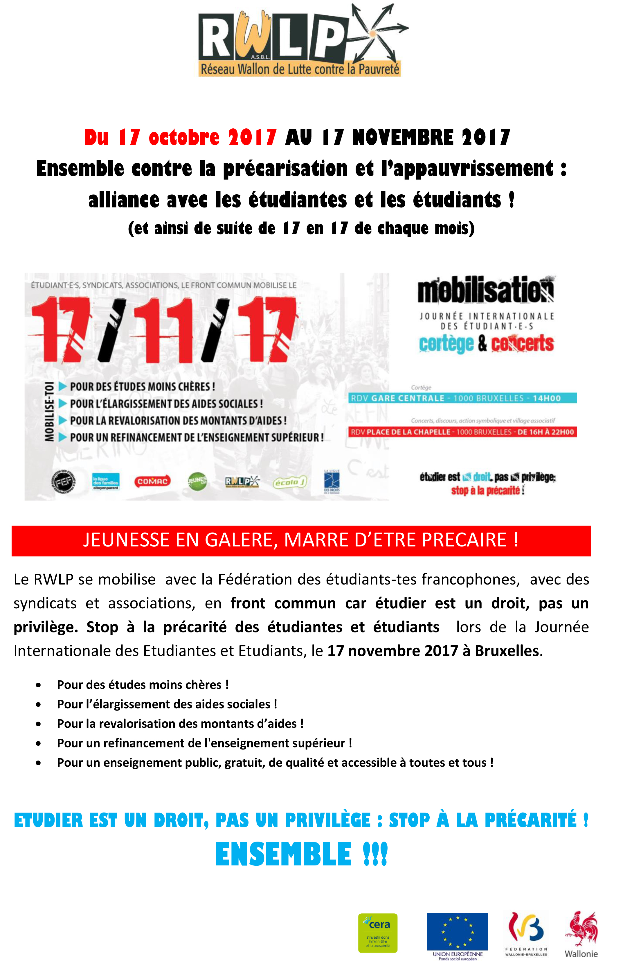 Du 17 octobre au 17 novembre 1